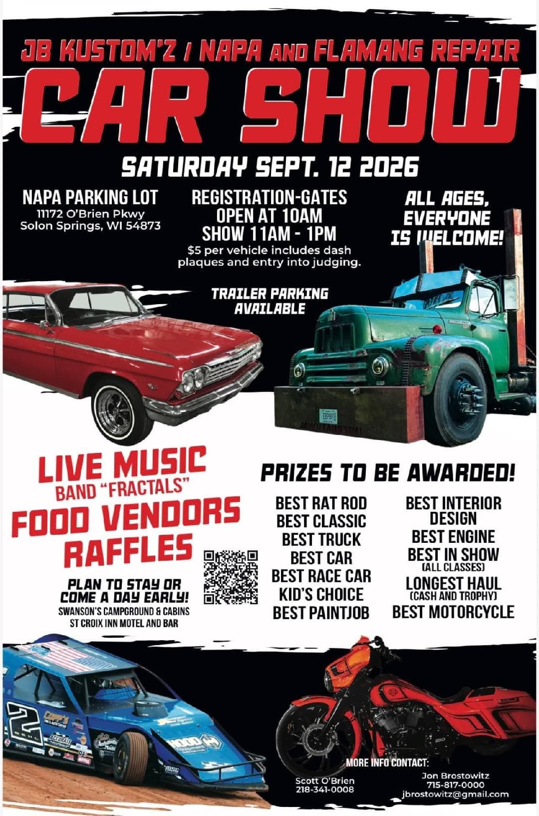 JB Kustom'z / NAPA and Flamang Repair Car Show
