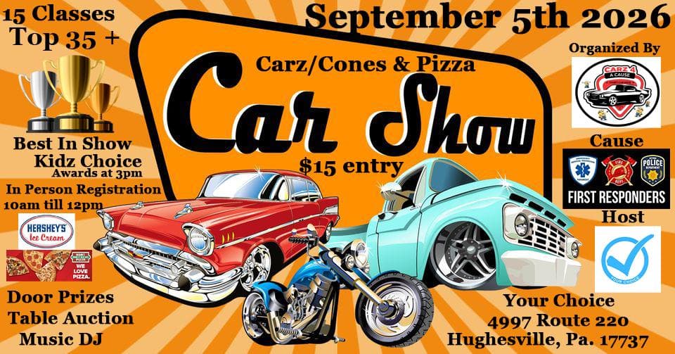 Carz Cones/Pizza Car Truck and Bike Show