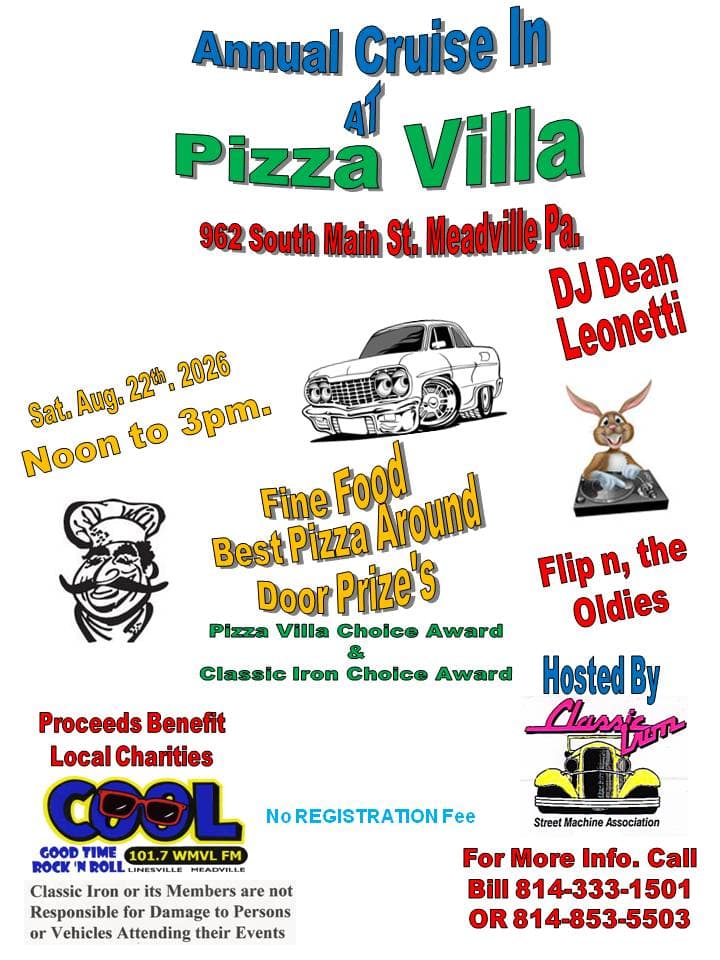 Annual Cruise In At Pizza Villa