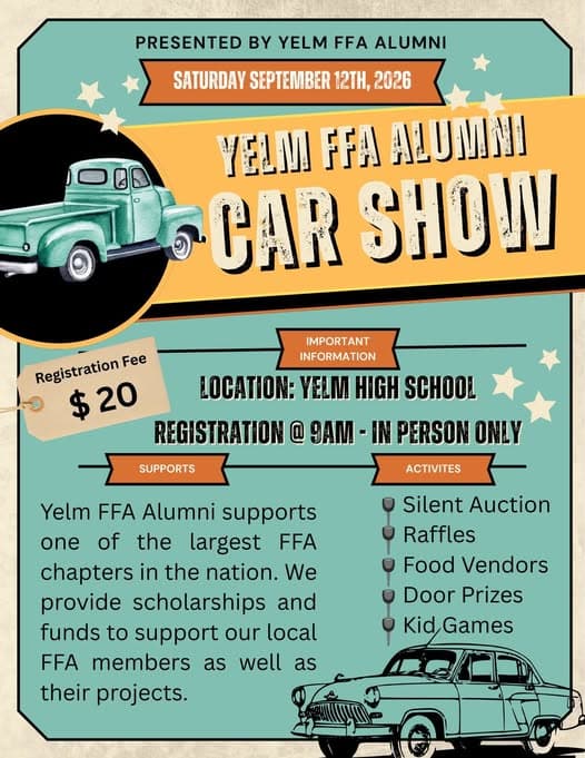 Yelm FFA Alumni Car Show