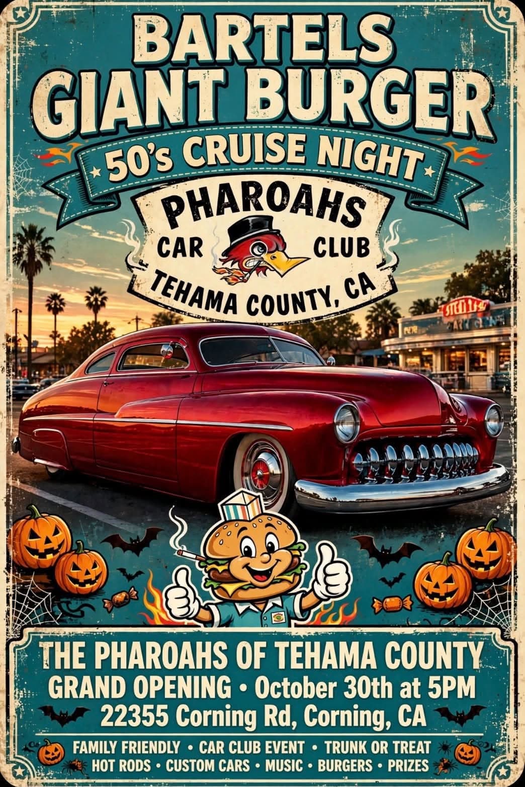Bartels Giant Burger 50's Cruise Night