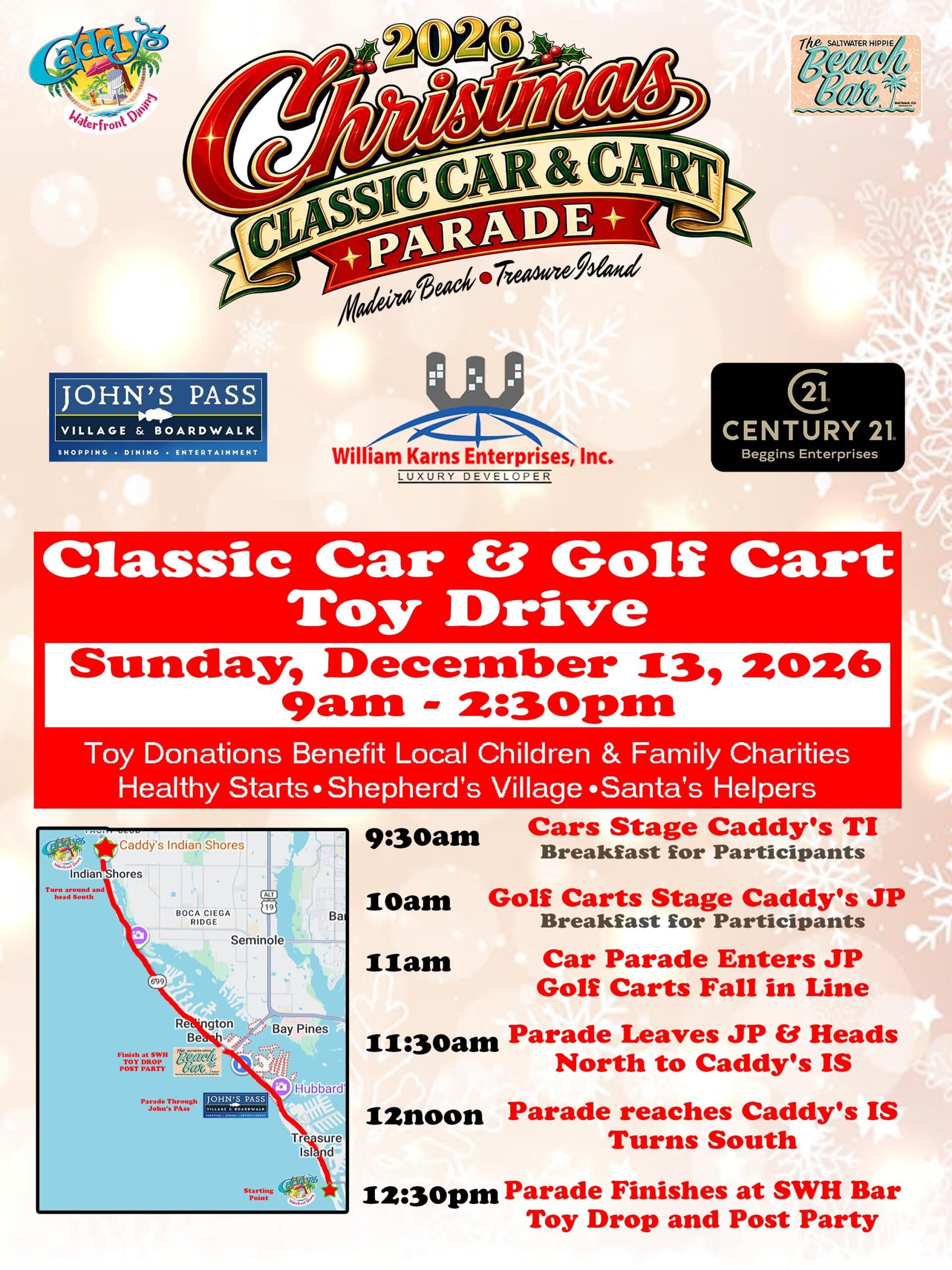 Christmas Classic Car & Cart Parade & Toy Drive