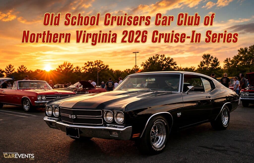 Old School Cruisers Car Club of Northern Virginia 2026 Cruise-In Series