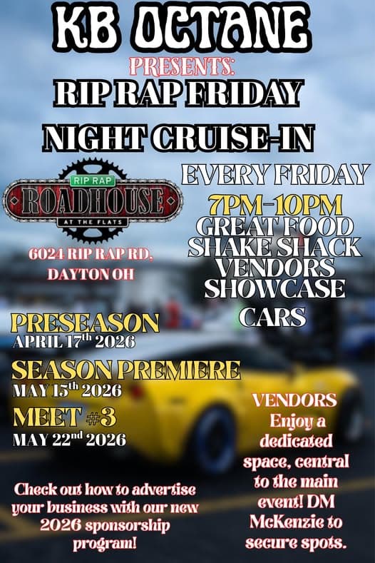 KB Octane Presents: Rip Rap Friday Night Cruise-In