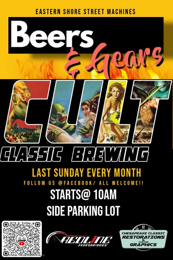Eastern Shore Street Machines Beers & Gears Monthly Car Cruise