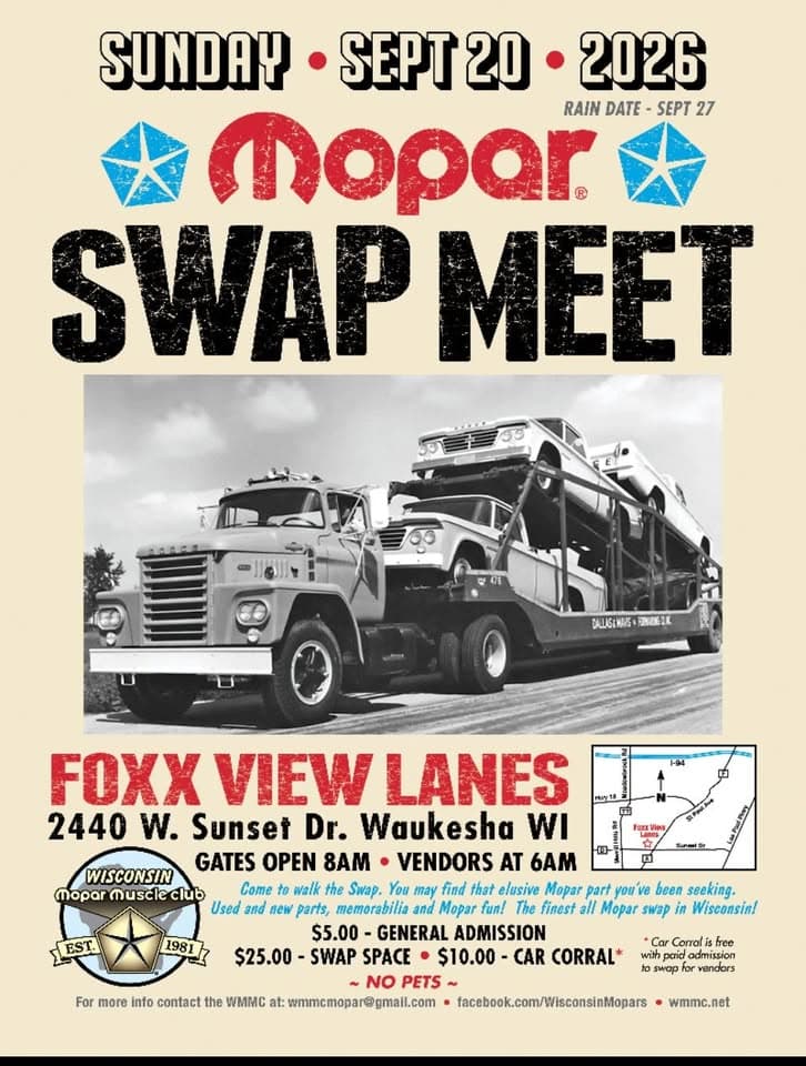 WMMC'S 2026 FALL SWAP MEET!