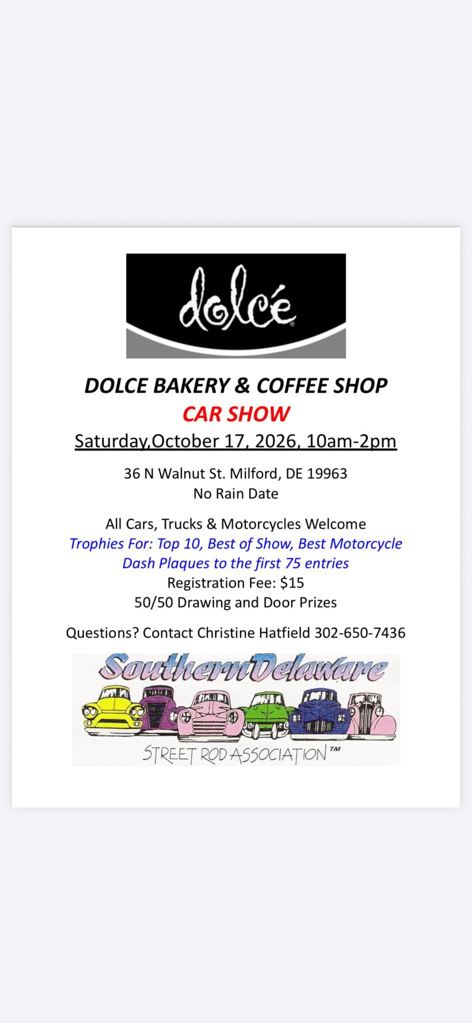 Dolce Bakery & Coffee Shop Car Show