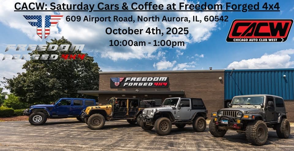 Saturday Cars & Coffee at Freedom Forged 4×4