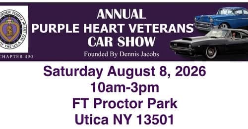 Annual Purple Heart Veterans Car Show