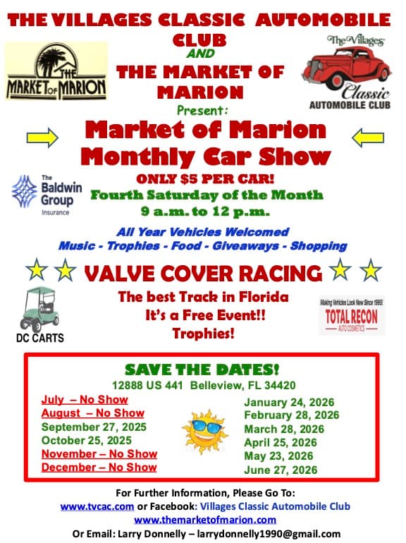 Market of Marion Car Show