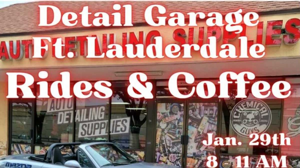 Rides & Coffee at Detail Garage Ft Lauderdale