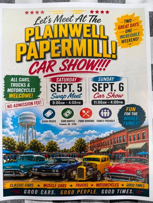 Plainwell Papermill Car Show