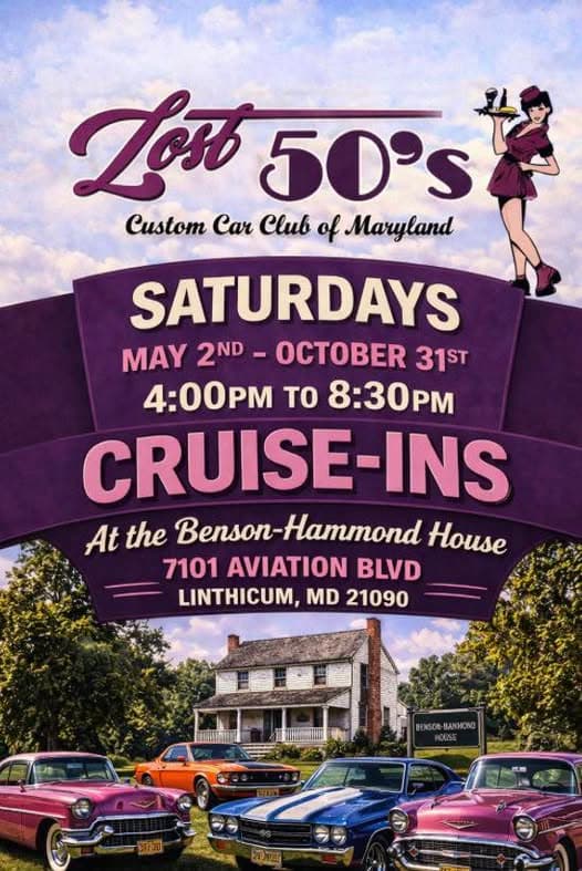 Lost 50’s Custom Car Club Of Maryland Cruise-Ins