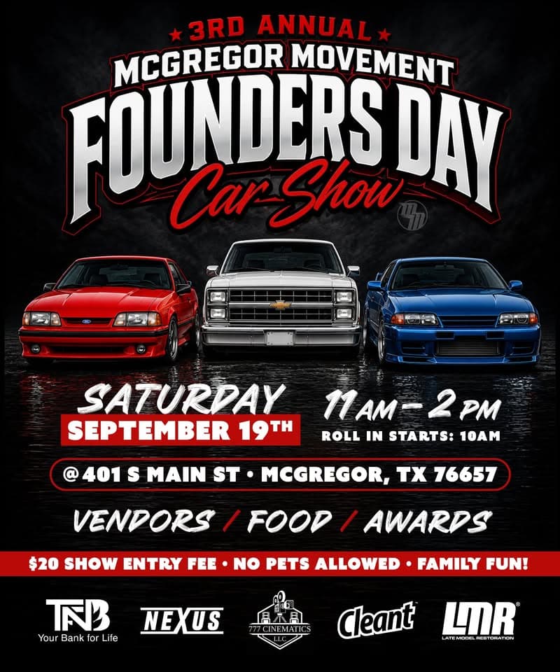 3rd Annual McGregor Movement Founders Day Car Show