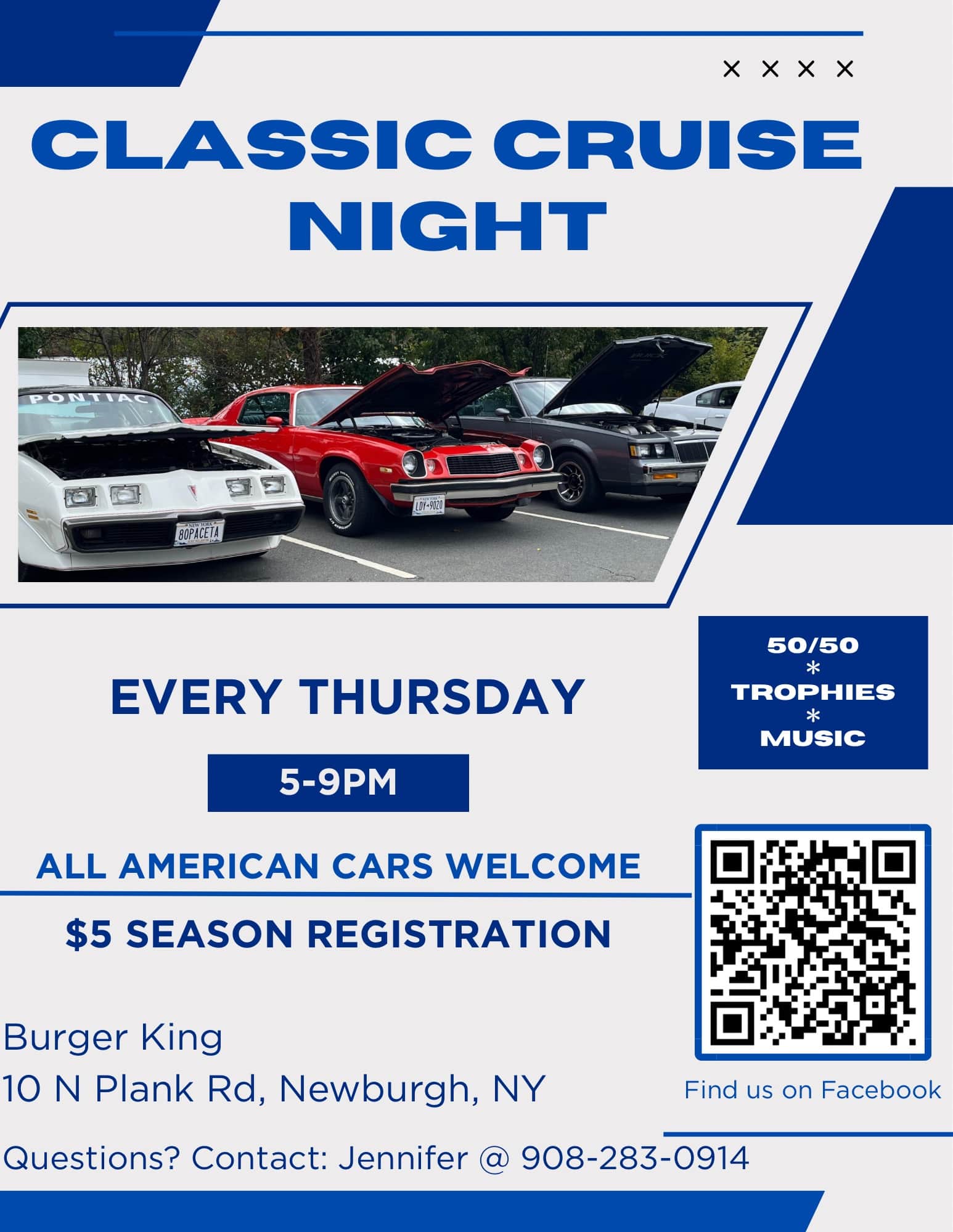 Thursday classic car cruise