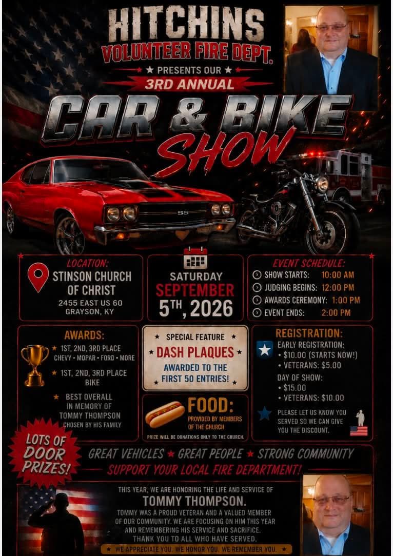 Hitchins Volunteer Fire Department Car & Bike Show