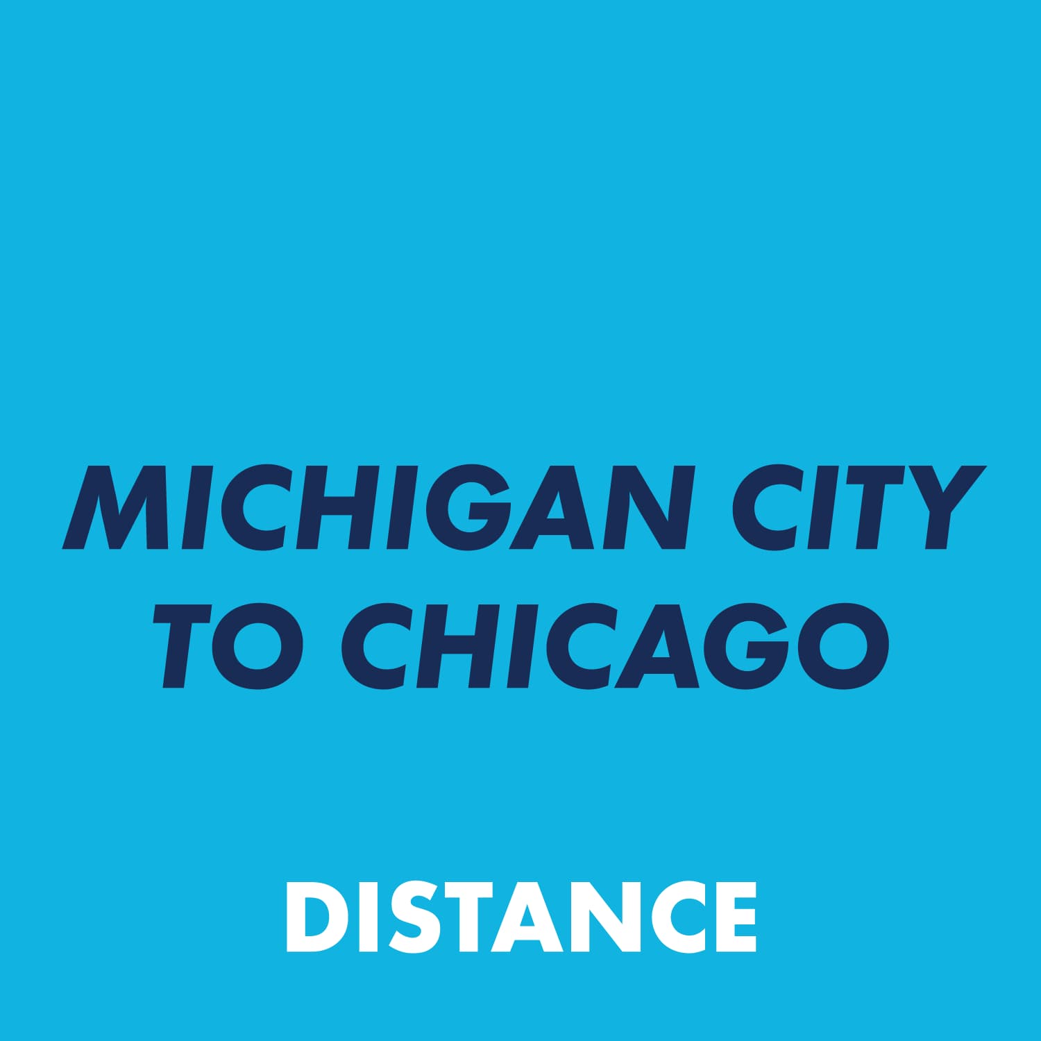 Michigan City to Chicago