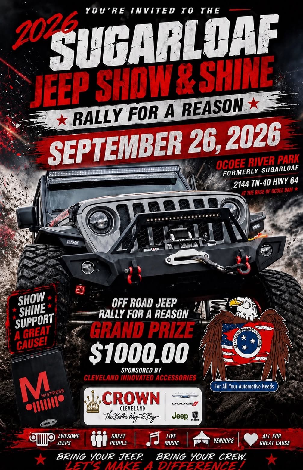 2026 Sugarloaf Jeep Show & Shine Rally for a Reason