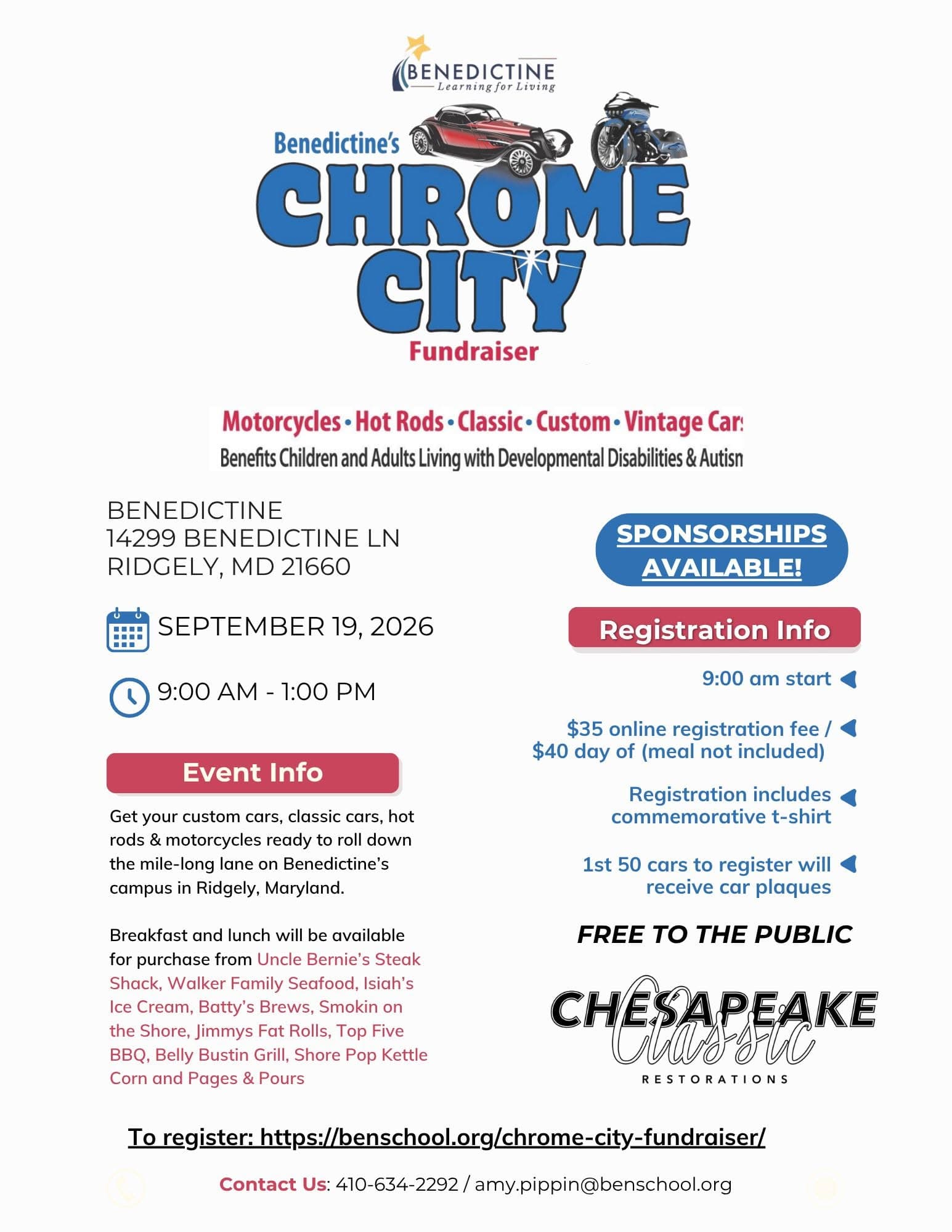 Benedictine Chrome City Fundraiser