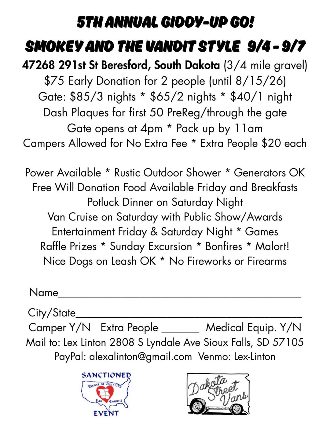 5th Annual Giddy-Up Go! Smokey and the Vandit Style