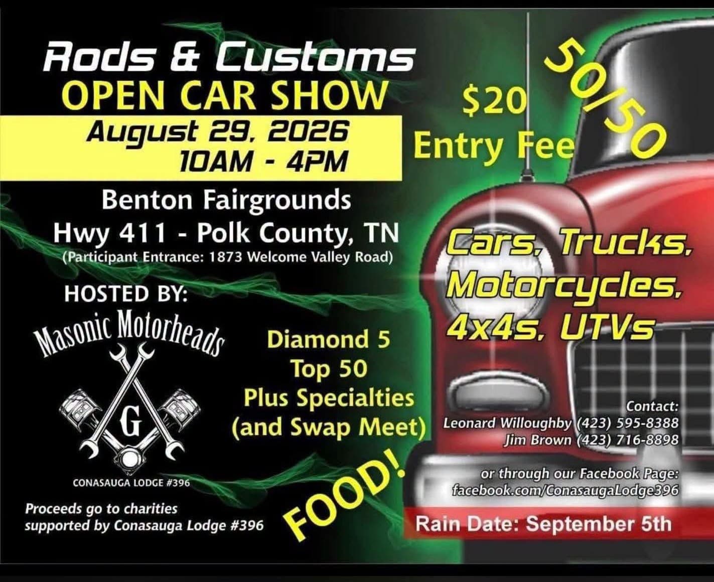 Rods & Customs OPEN CAR SHOW