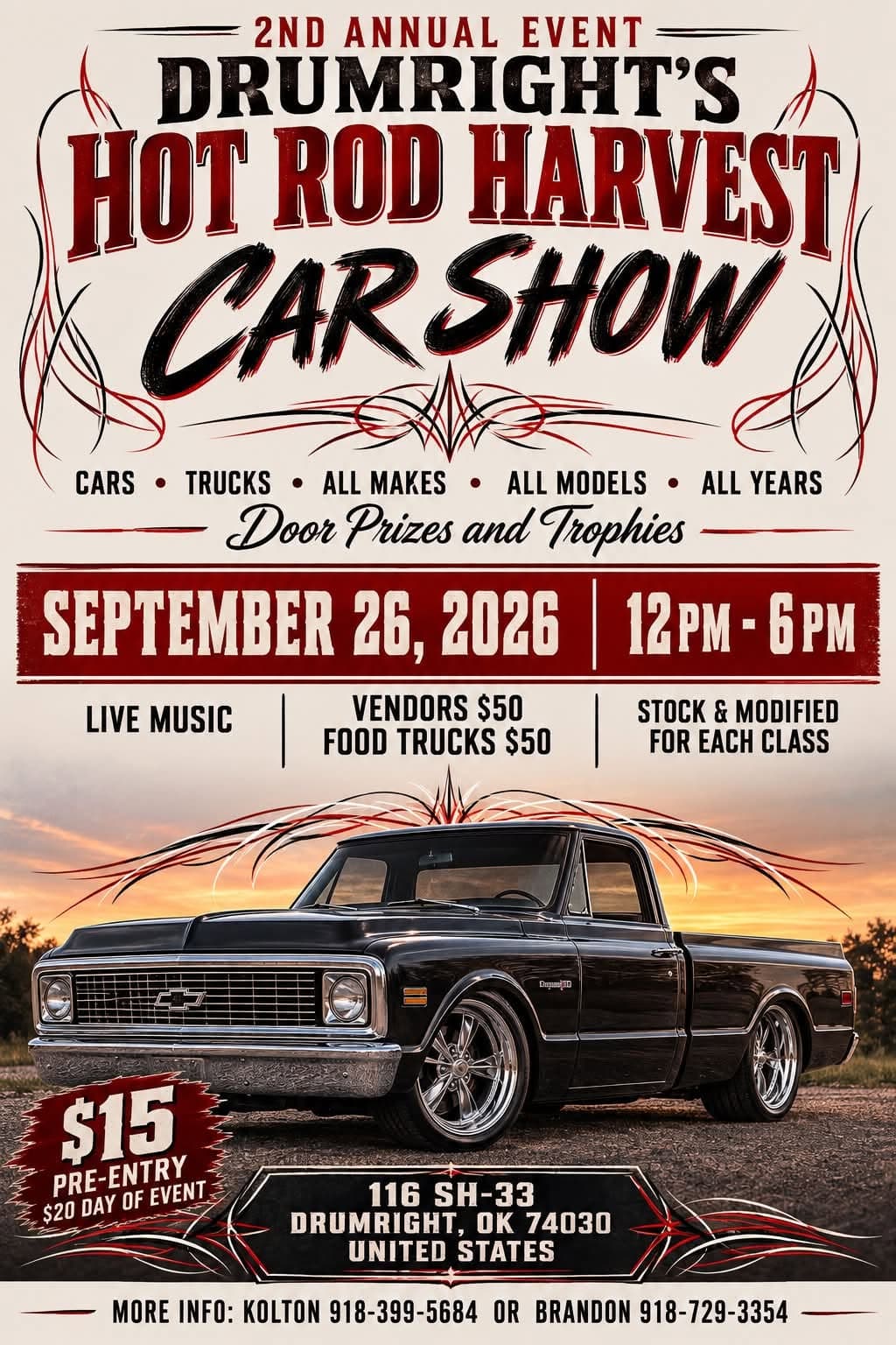 Drumright's Hot Rod Harvest Car Show