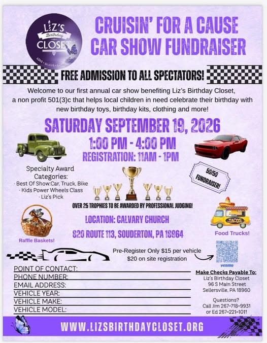 Cruisin’ For A Cause Car Show Fundraiser