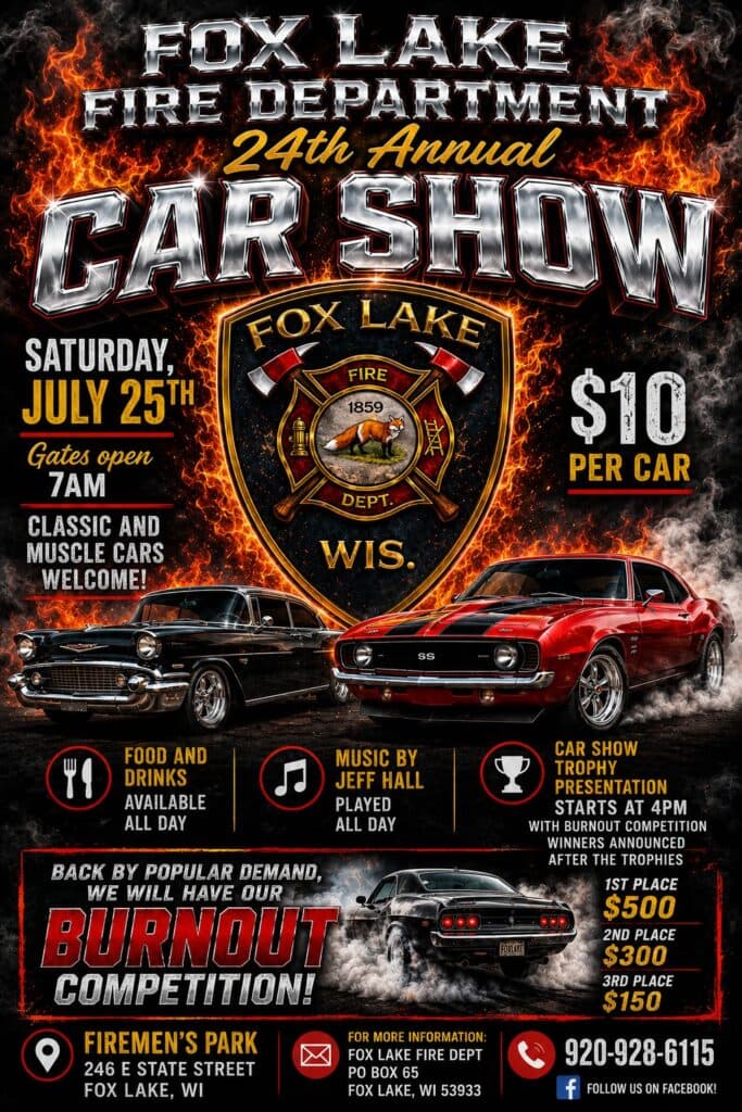 Fox Lake Fire Department 24th Annual Car Show