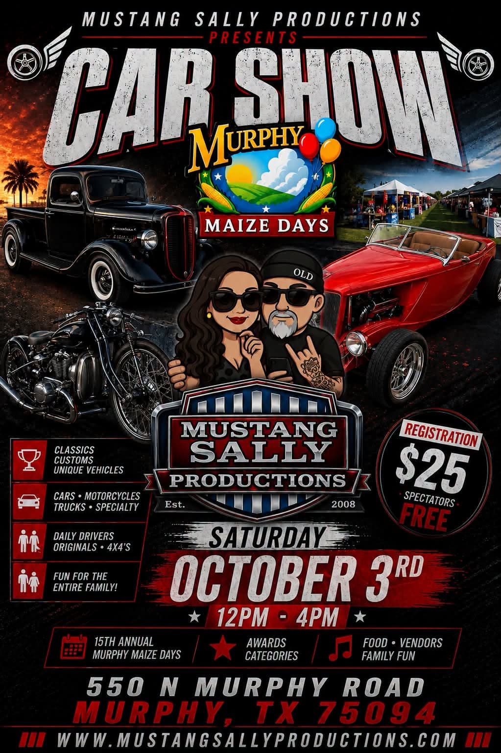 17th Annual MSP Full Class Car, Truck, and Motorcycle Show At Murphy Maze Days