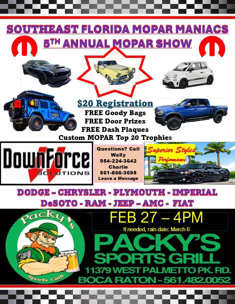 5th Annual Southeast Florida Mopar Maniacs Mopar Show