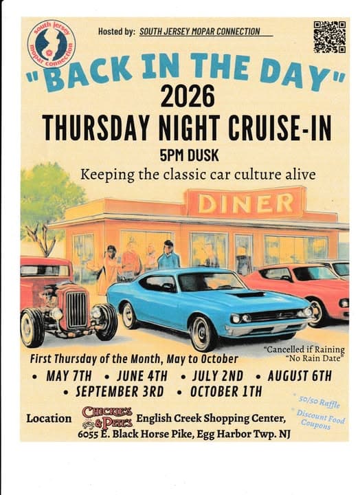 “Back In The Day” 2026 Thursday Night Cruise-In