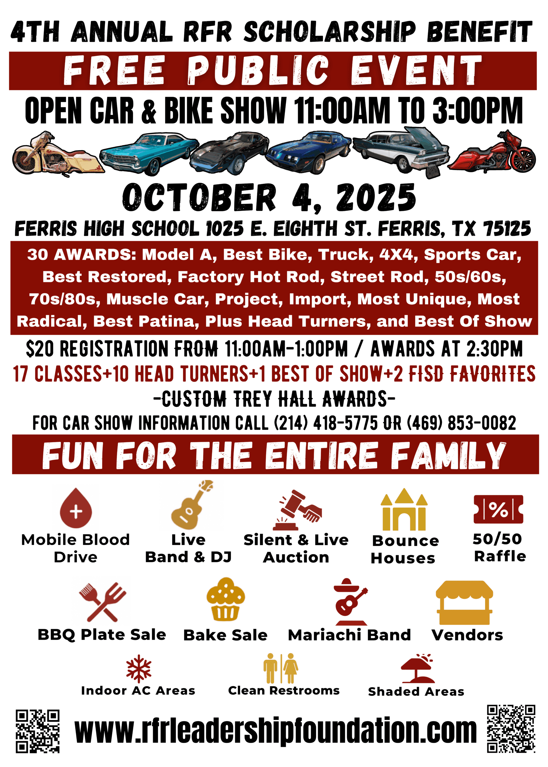 4th Annual RFR Open Car and Bike Show