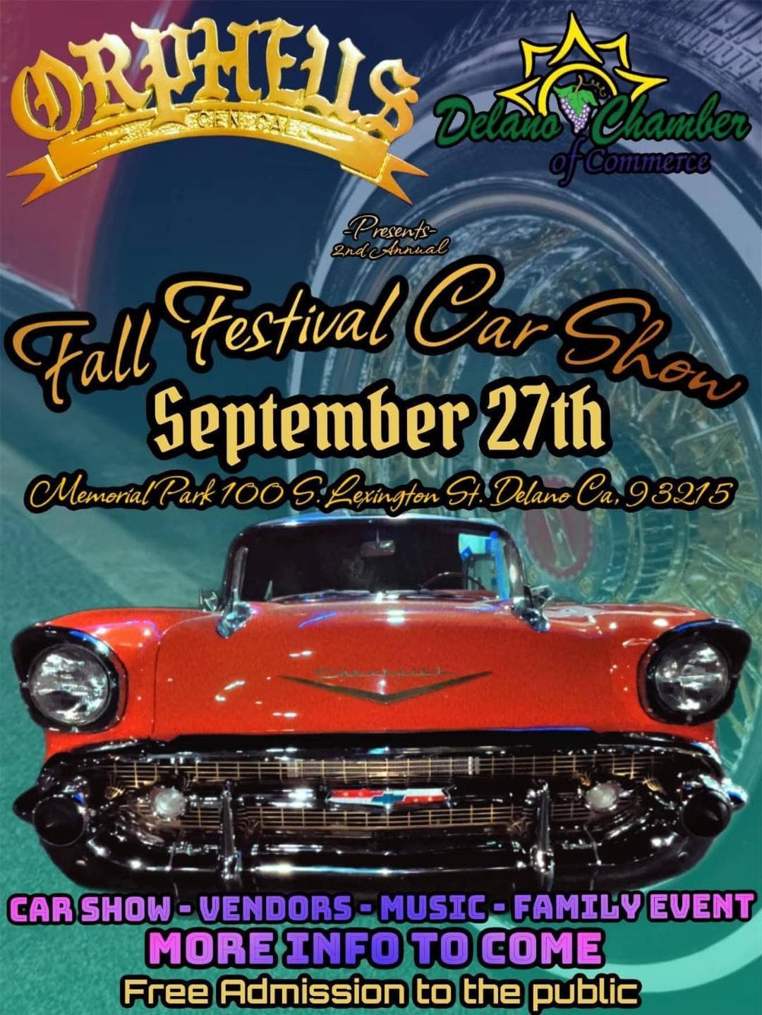 2nd Annual Fall Festival Car Show