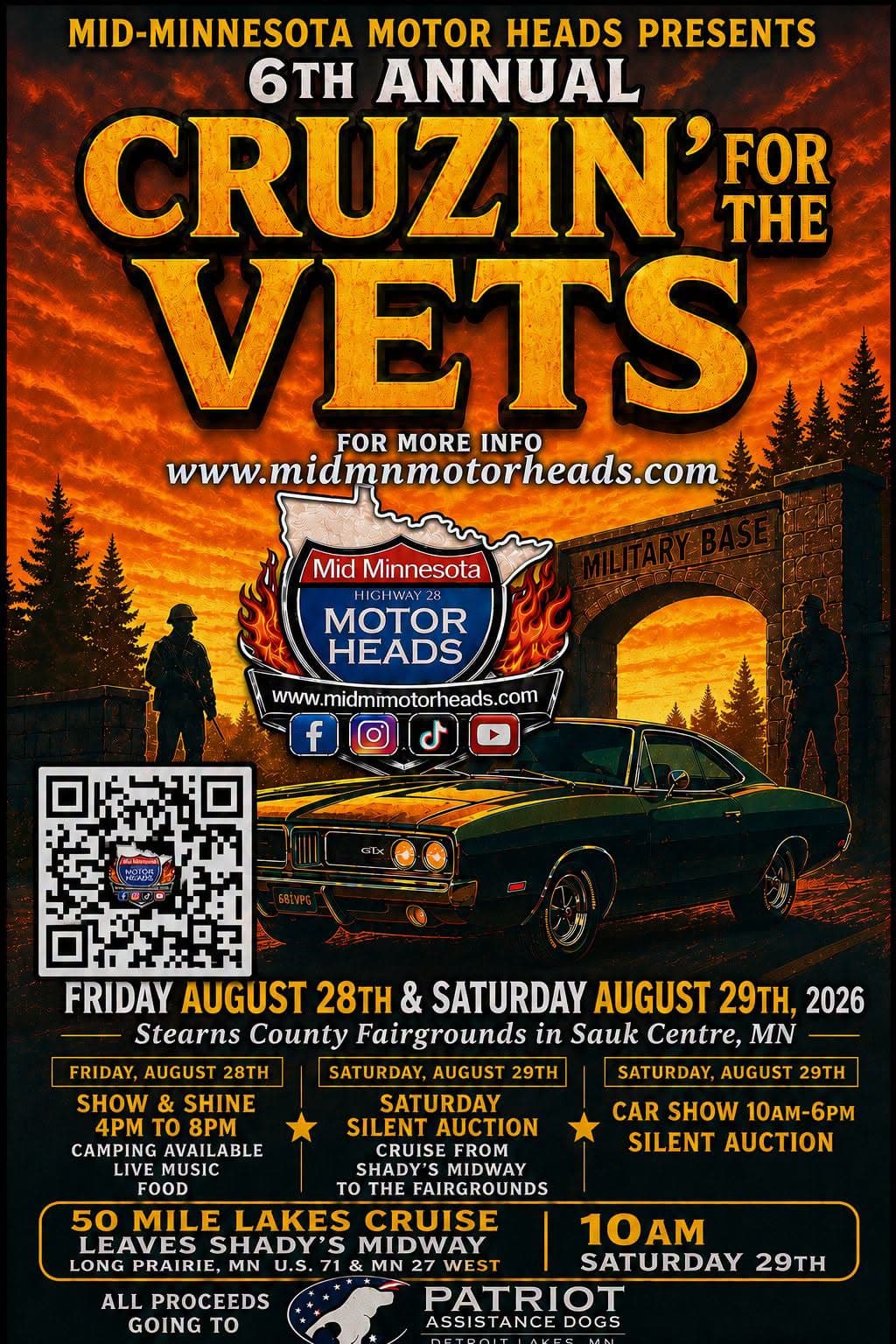6th Annual Cruzin’ for the Vets