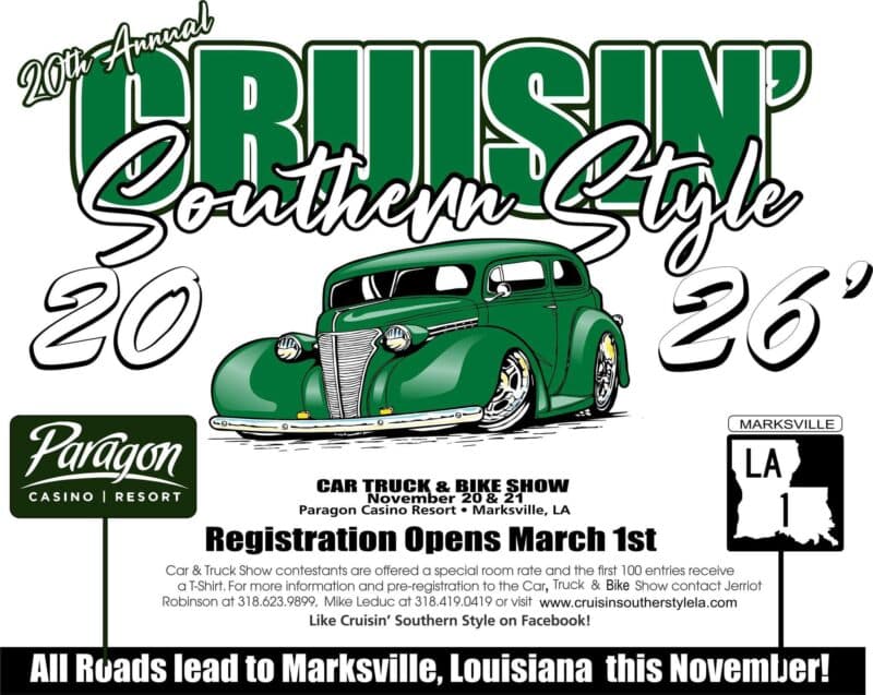20th Annual Cruisin’ Southern Style Car, Truck & Bike Show
