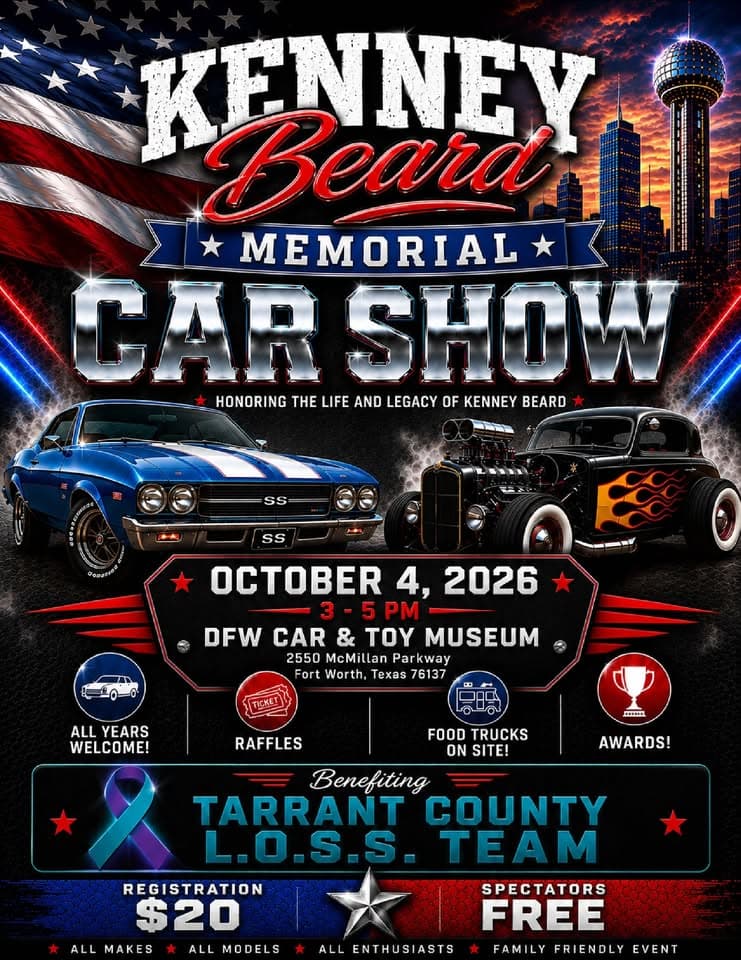 KENNEY Beard MEMORIAL CAR SHOW