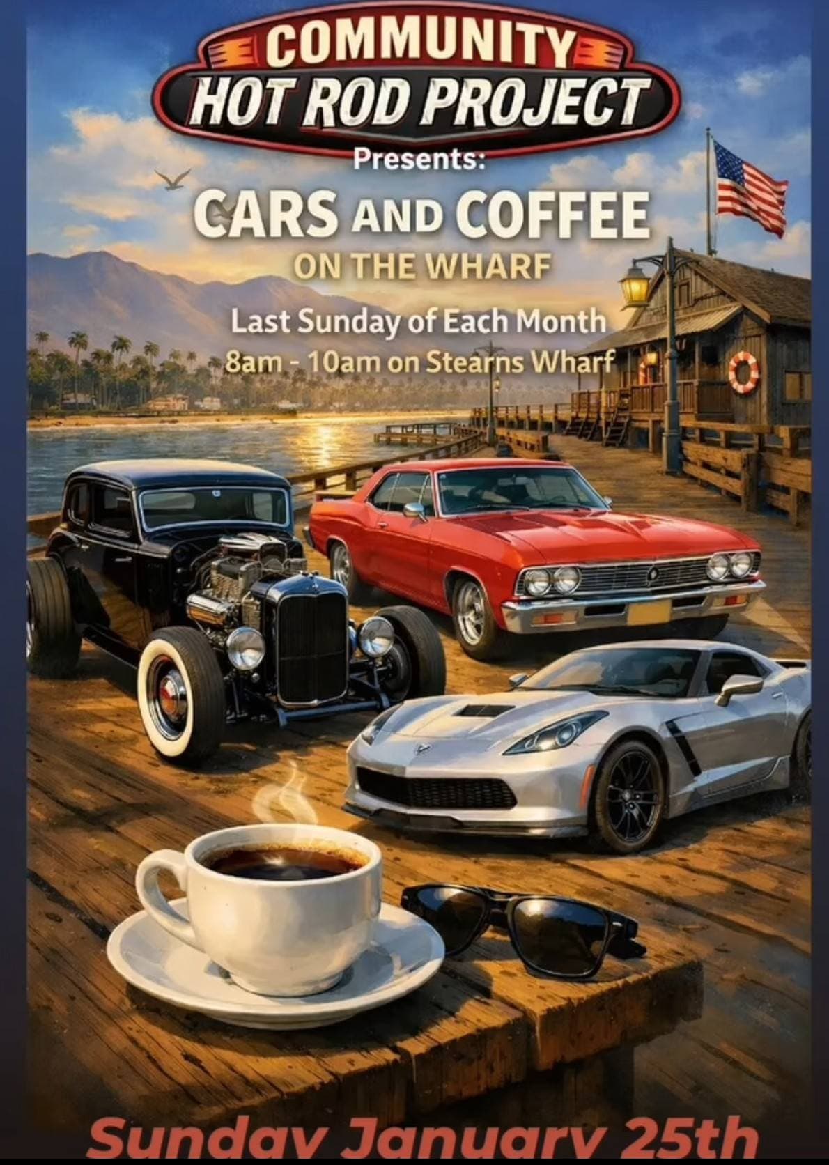 Cars and Coffee on the Wharf