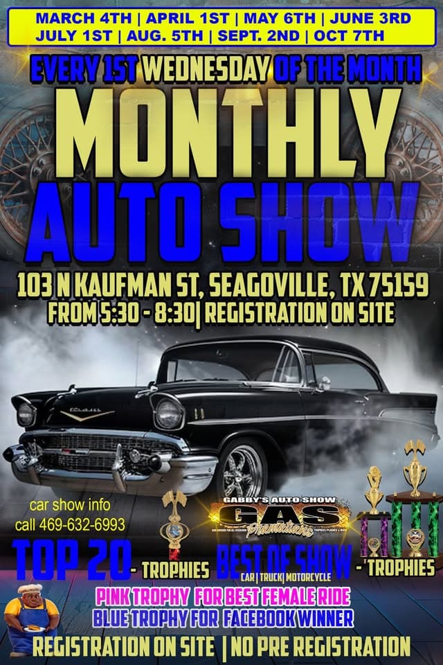 Doe Belly’s Seagoville Tx Monthly Auto Show