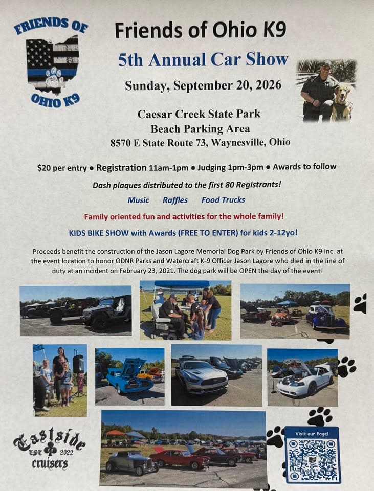 Friends of Ohio K9 5th Annual Car Show