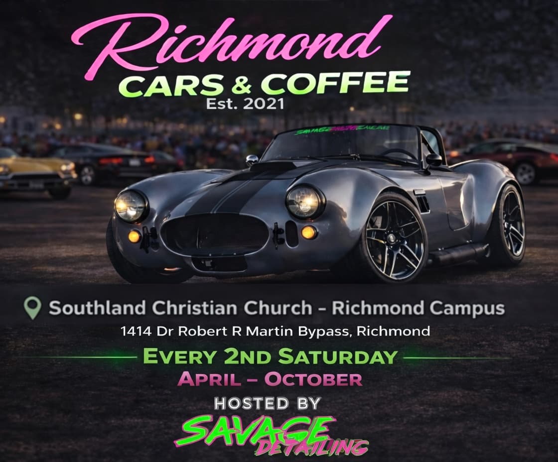 Richmond Cars & Coffee is BACK for the 2026 Season