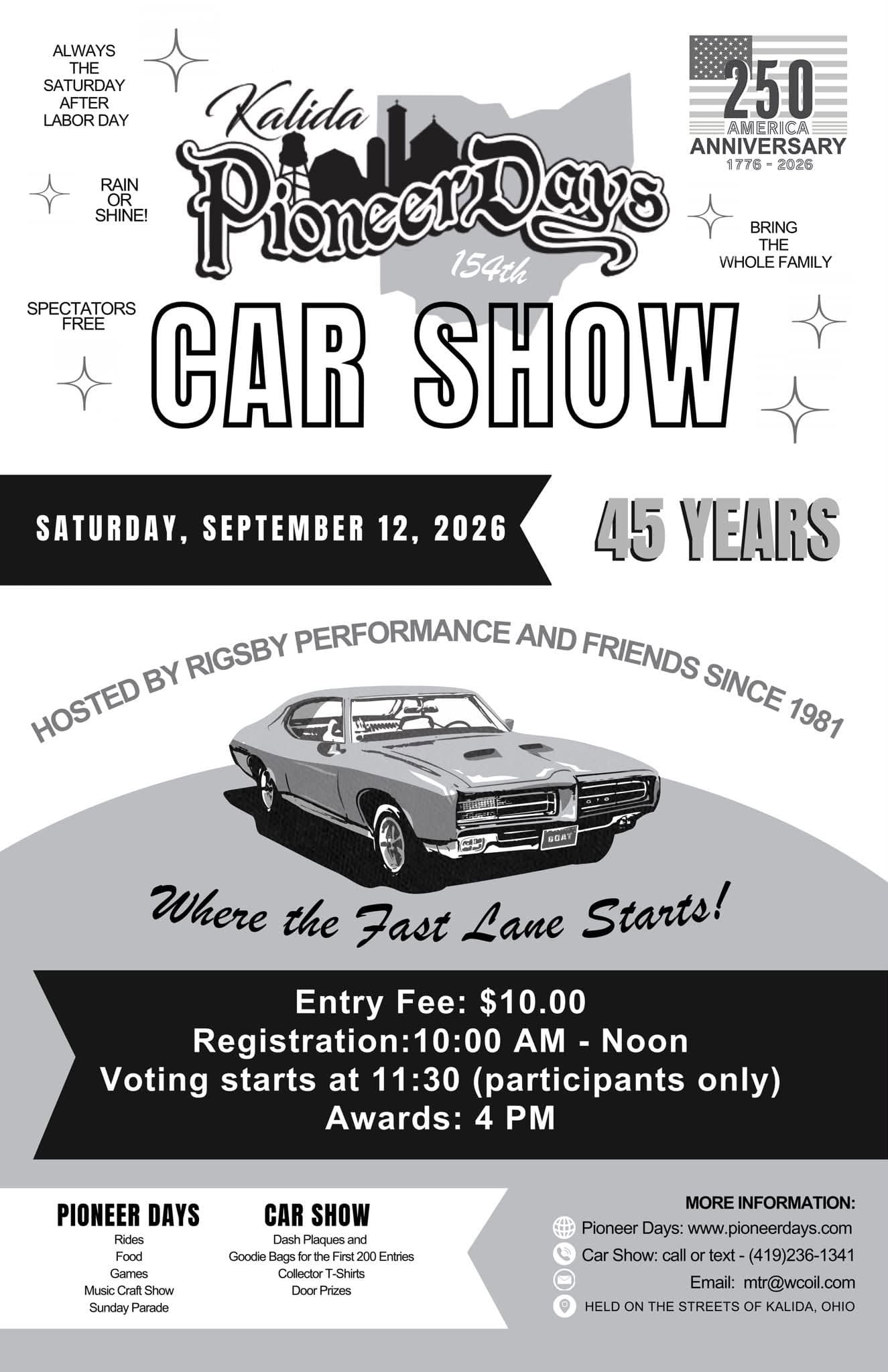 Kalida Pioneer Days Car Show