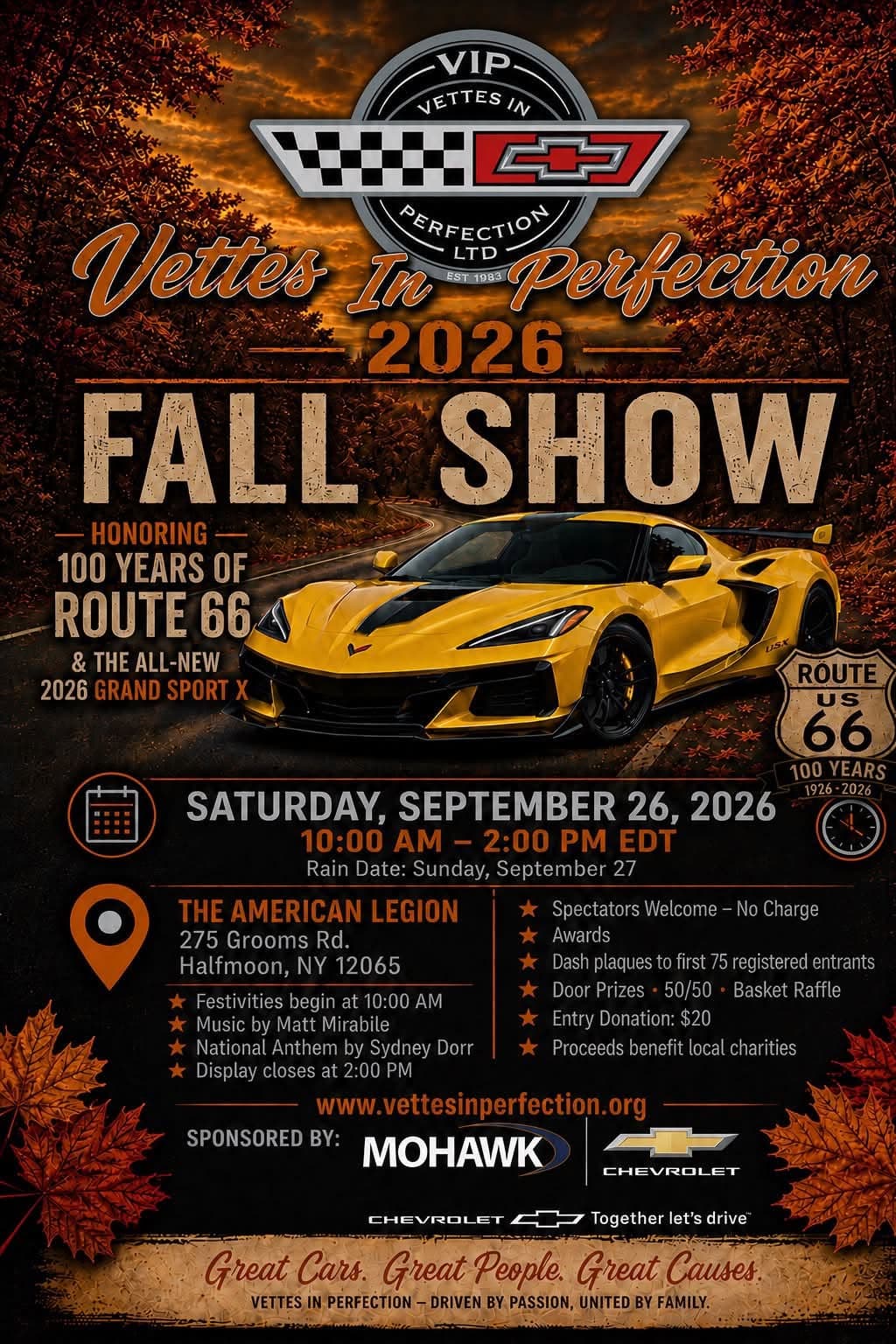 Vettes In Perfection 2026 Fall Show