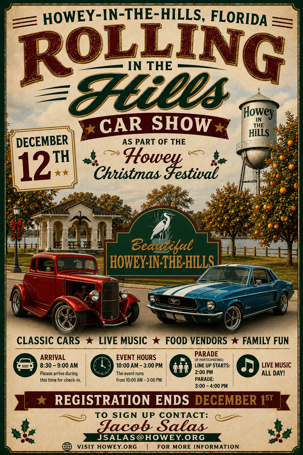 Rolling in the Hills Car Show & Christmas Festival