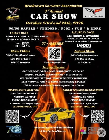 Bricktown Corvette Association 3rd Annual Car Show