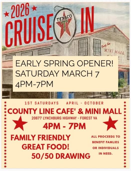 County Line Café & Mini Mall Cruise In