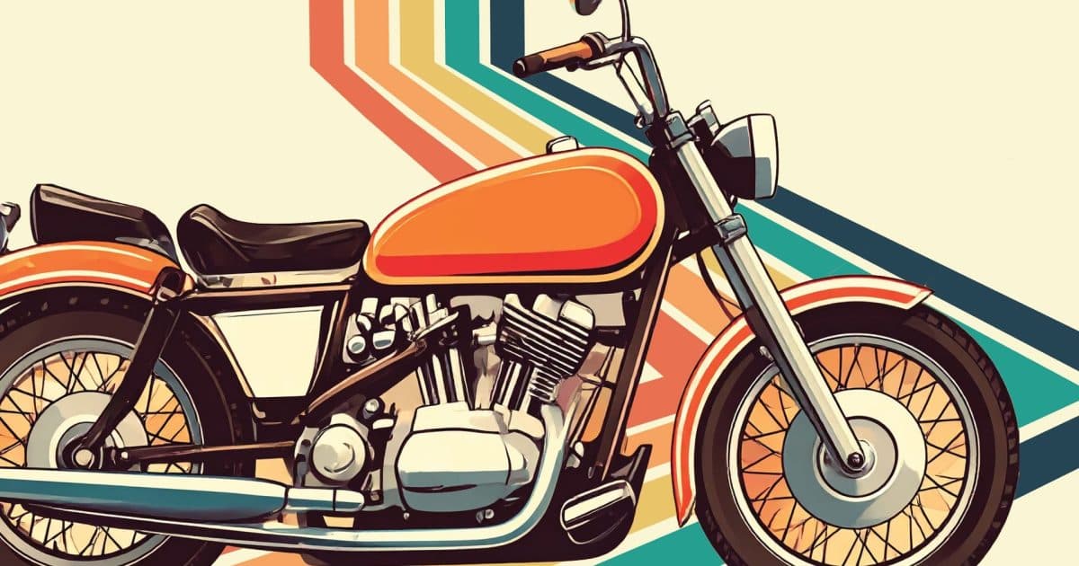 Vintage Motorcycle Rider Activities