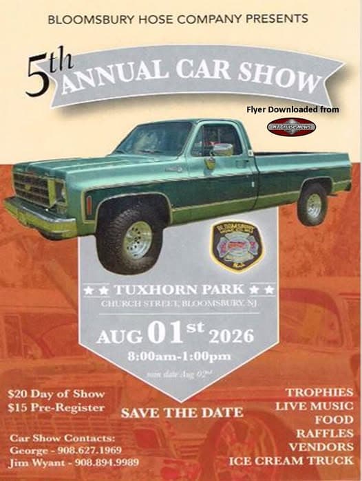 Bloomsbury Hose Company 5th Annual Car Show