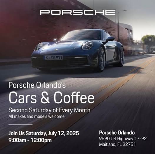 Porsche Orlando Cars & Coffee
