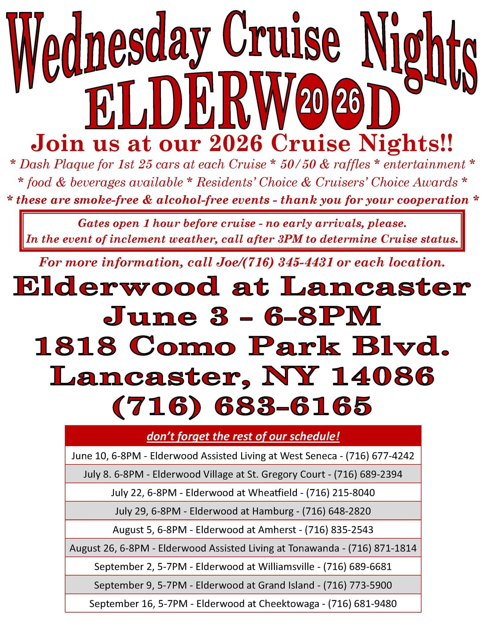 Elderwood At Williamsville Cruise Night