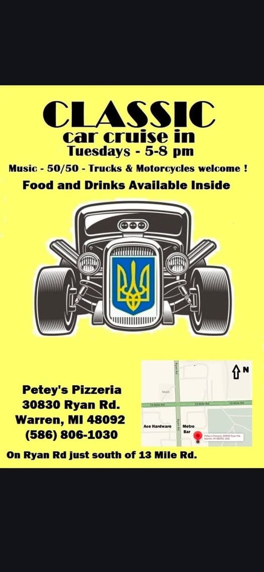Petey’s Pizzeria Classic Car Cruise-In